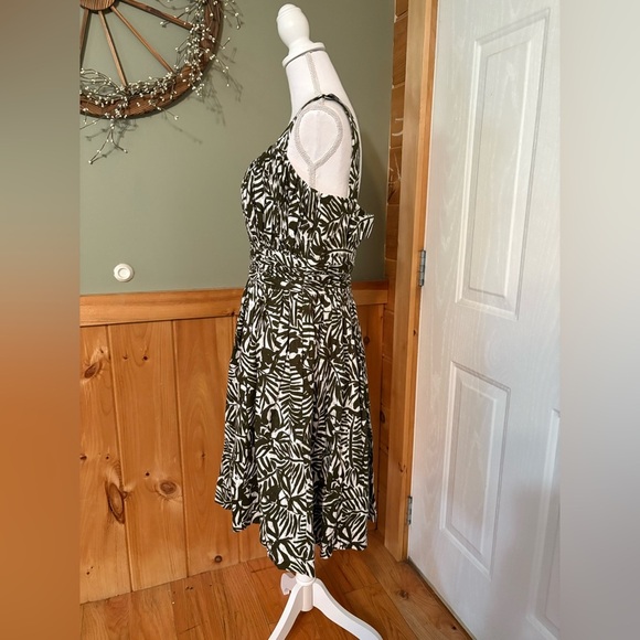 $428 KATE SPADE NEW YORK ORCHID PRINT RUCHED SUNDRESS SLEEVELESS DRESS - Picture 10 of 14